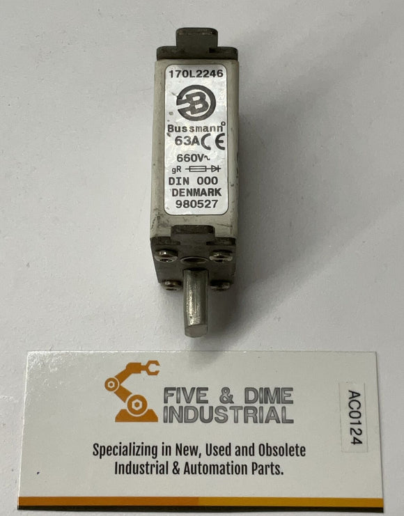 Bussmann 170L2246 63A, 660VAV Hign Speed Square Body Fuse