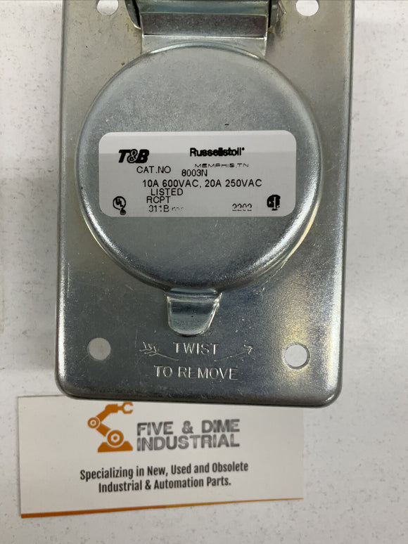 Thomas and Betts  8003N 250/600V 10/20 Amps Ever LOK Receptacle