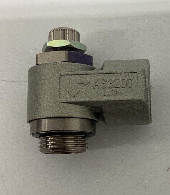 SMC AS3200-G03-X12 90° Flow Control Valve