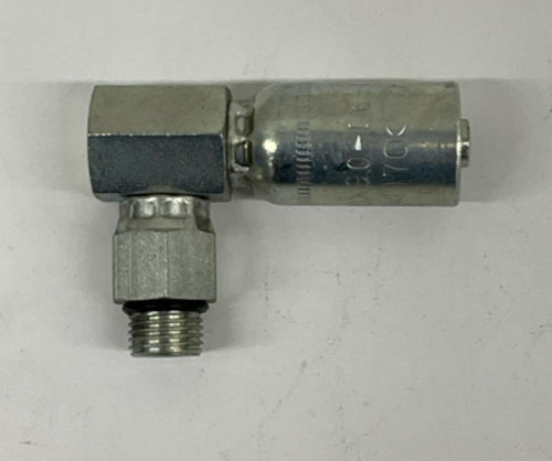 Kurt Hydraulics  MBX90-6-6  3/8'' Hose ID Crimp x 3/8'' Male Boss O-Ring 90°