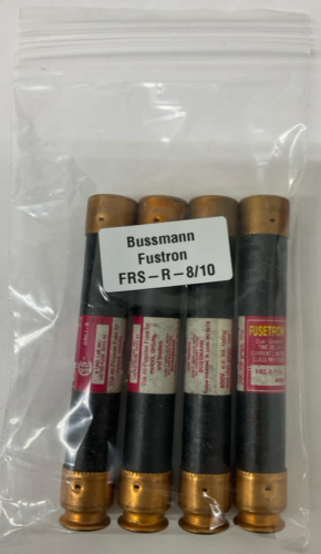Bussmann Fusetron FRS-R-8/10 Fuses Time Delay Lot of 4