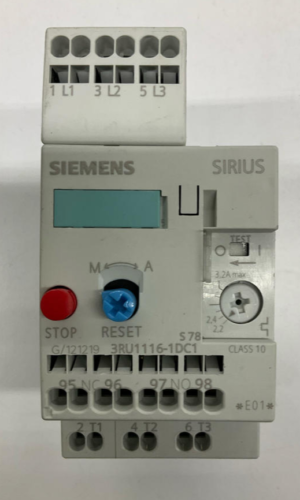 Siemens 3RU1116-1DC1 Motor Overload Relay 2.2-3.2 Amp - 0