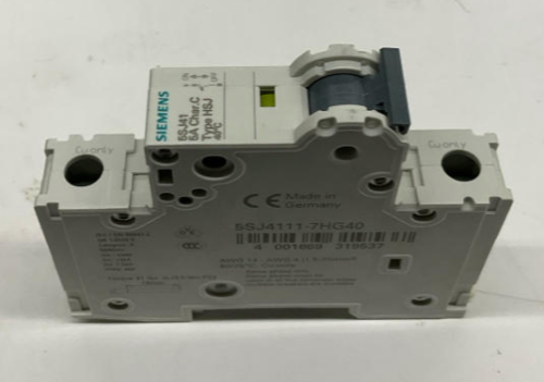 Siemens 5SJ4111-7HG40 Circuit Breaker 5 Amp, 60VDC 240VAC