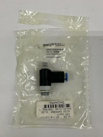 Festo  GRLA-1/4-QS-8-RS-B  One Way Flow Control Valve 162968