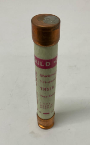 Gould Shawmut TRS1R 1-Amp Time Delay Fuses 600VAC/DC Lot of 3