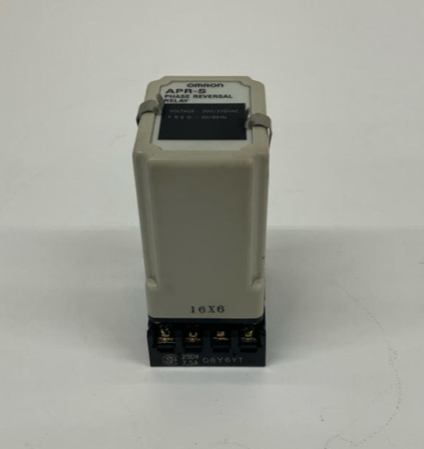 Omron APR-S Phase Reversal Relay 8 Pin w/ Din Mount Base