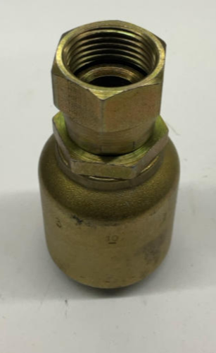 Parker 10643-10-12 Crimp Fitting 5/8" ID Hose x 3/4" Female JIC Swivel