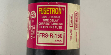 Bussman FRS-R-150 Fusetron Dual Element Fuse 150 Amp 600 VAC - 0