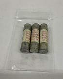 Gould Shawmut  TRM-1/10 Lot of 3 Tri-Onic Fuses 1/10-Amp  250 VAC-1