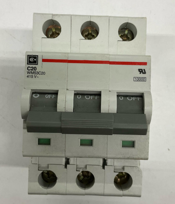 Cutler Hammer WMS3C20 3-Pole 415 VAC Circuit Breaker