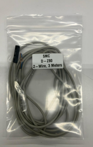 SMC D-Z80 Auto Reed Switch Sensor 24VDC 2-Wire 3 Meters