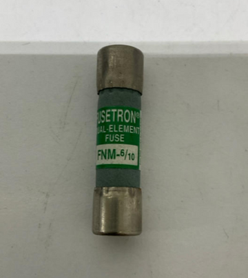 Bussmann Fusetron FNM-6/10 Dual Element fuses 0.6-Amp Lot of 3 - 0