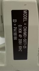 Sumitomo  CNHM01-5077-25  Induction Motor  0.1kW,  208VAC  V-635 Frame-5