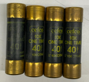 Cefco 10KOTN40 Lot of 4 One-Time Fuses 40 Amps, 10KA-1