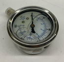 Precision Instruments 201L-254 2-1/2" Pressure Gauge 200 PSI 1/8" Npt-3