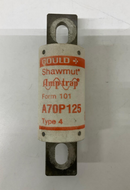 Gould Shawmut A70P125 Type 4 Fuse 125-Amps 700VAC Form 101-1