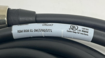 Turck RSM-RKM-61-3M/S760/S771  Minifast Cable 6-Pin Male-Female UX05982 - 0