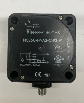 Pepperl Fuchs 127200 Proximity Sensor NCB50-FP-A2-C-P3-V1 / 10-60VDC