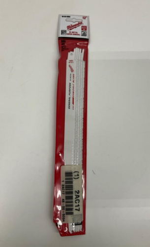 Milwaukee 48-00-5094 12" 8/12 TPI Bi-Metal Sawzall Blades 5-Pack