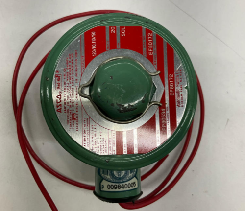 Asco Red Hat EF80172 Solenoid Valve 110/120 VAC Push / Pull