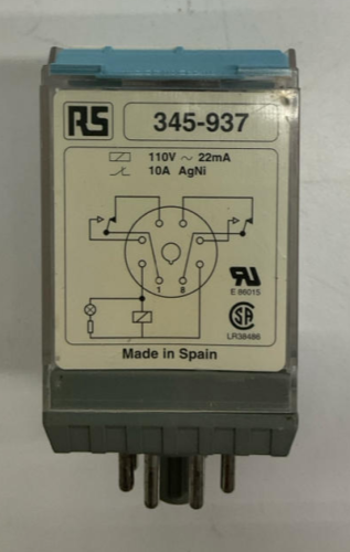 Releco 345-937 MR-C Relay 8 Pin 110 VAC Coil
