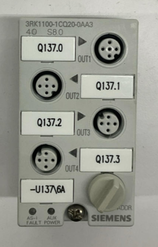 Siemens 3RK1100-1CQ20-0AA3 Compact 4P Output Module - 0