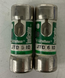 Littelfuse Indicator JTD-6-ID Lot of 2 Class J Time Delay Fuses 6-amp-1