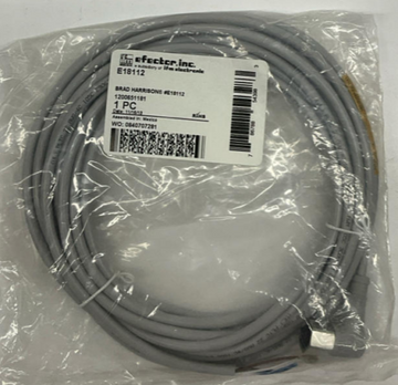 IFM Efector E18112 M12 90° Female Single End Cable 4-Wire 5-Meters - 0