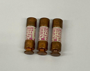 Shawmut TR5R Lot of 3 Tri-Onic Time Delay Fuses 5-Amp, 250 Vac-1