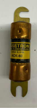 Bussmann ACK-60 Fusetron 60 Amp Dual Element Fuse 13OVDC-1