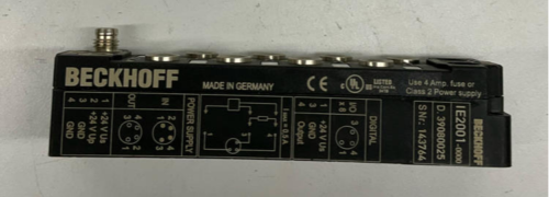Beckhoff IE2001 8-Channel Digital Output Extension Box 24 VDC IE2001-0000