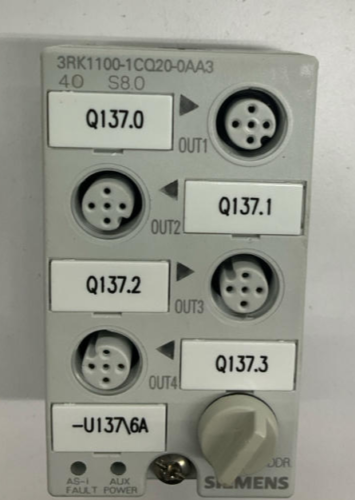 Siemens 3RK1100-1CQ20-0AA3 Compact 4P Output Module