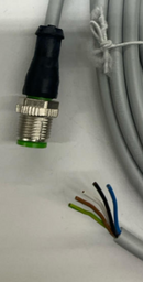 Murr 7000-12041-2150500 M12 5-Pole Male Single End Straight Cable 5m-4