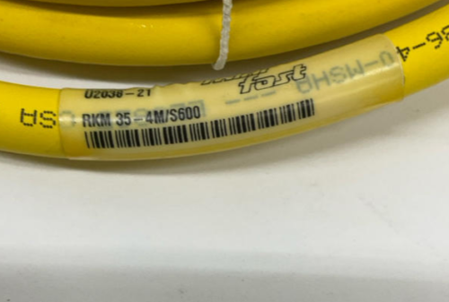 Turck RKM35-4M/S600 Single End Cable Female 3-Pole Minifast 4-Meters U2038-21