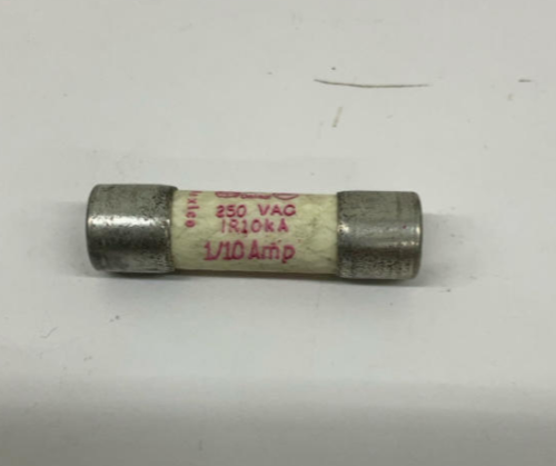 Gould Shawmut  TRM-1/10 Lot of 3 Tri-Onic Fuses 1/10-Amp  250 VAC