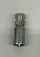 Kurt Hydraulics  F-BSPX-6-4  3/8'' Hose ID Crimp x 1/4'' British 60° Cone-1