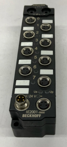 Beckhoff IE2001 8-Channel Digital Output Extension Box 24 VDC IE2001-0000