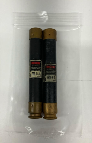 Bussmann FRS-R-3 Fusetron 3 Amp Fuses 600 VAC, 300 VDC Lot of 2