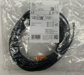 IFM Efector EVC003 M12 4-Pole Single End Cable 10-Meter - 0