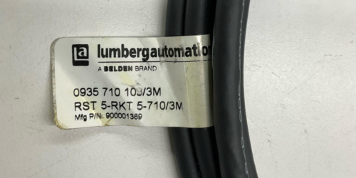 Lumberg RST-5-RKT-5-710/3M M12, 5 Pin M/F Cable Cordset 3 Meter