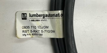 Lumberg RST-5-RKT-5-710/3M M12, 5 Pin M/F Cable Cordset 3 Meter - 0
