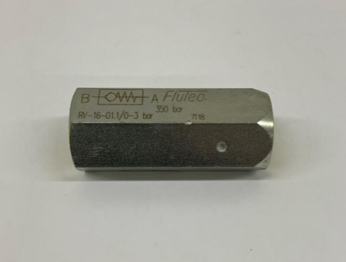 Flutec  RV-16-01.1/0-3  One-Way Check Valve