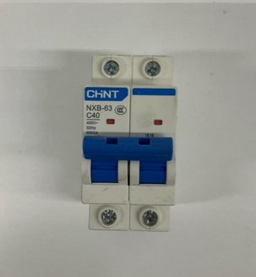 Chint  NXB-63-C10  2 Pole 10 Amp  400 VAC Circuit Breaker