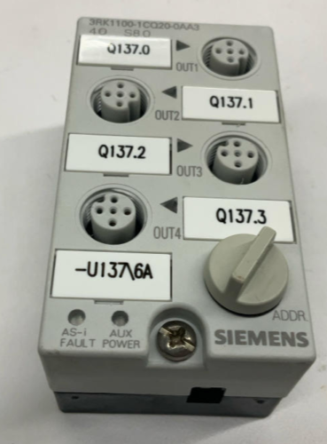 Siemens 3RK1100-1CQ20-0AA3 Compact 4P Output Module