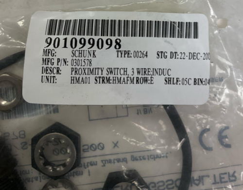Schunk 0301578 Industrial Proximity Sensor M12
