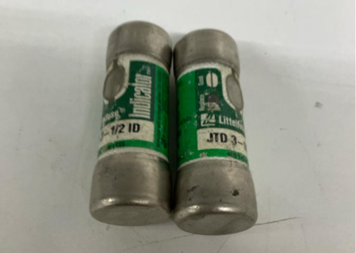 Littelfuse Indicator JTD-3-1/2-ID  3-1/2 Amp Time Delay Fuses Lot of 2