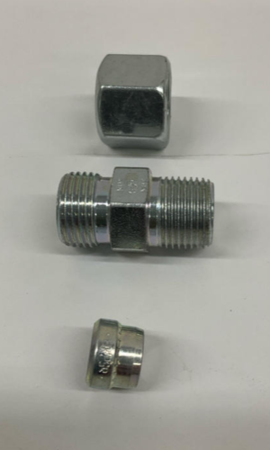 Parker GE10S3/8NPTCF Ermeto Steel Fitting 3/8" NPT