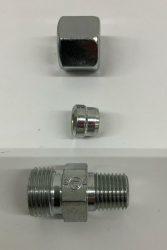 Parker GE10S1/4NPTCF Ermeto Steel Fitting 1/4" NPT