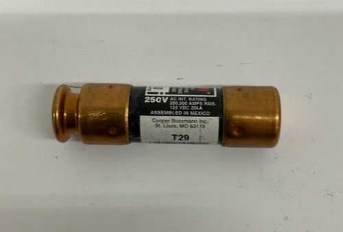 Bussmann FRN-R-30 Fusetron Lot of 3 Time Delay Fuses 250V, 30 Amp