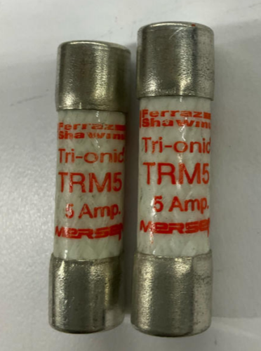 Ferraz Shawmut TRM5 Lot of 2 Time Delay Fuses 250 VAC